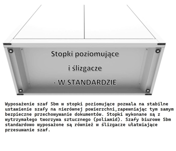 Nadstawka SBM 404 na szafę aktową zamykaną roletą – 1000 mm                                kolor : RAL 7035 – jasnoszary. Szafa zgodna z wytycznymi RODO. #2