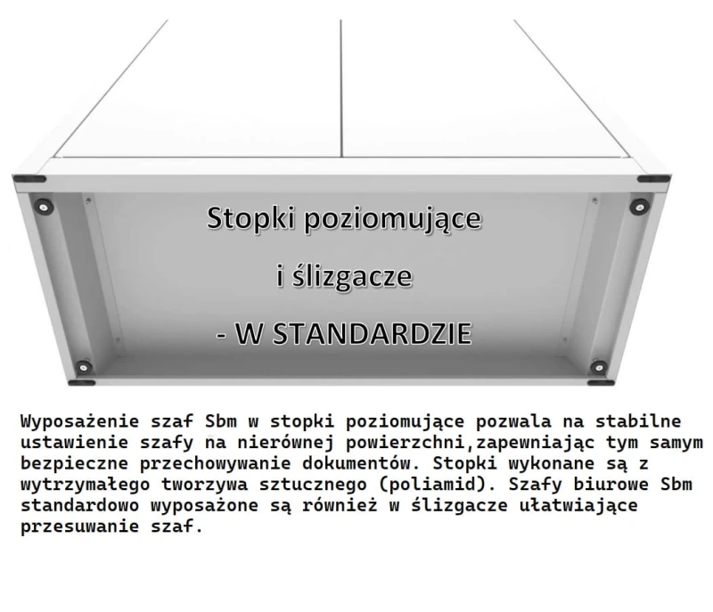Szafa aktowa metalowa SBM 103 – 1000 mm. Szafa pomieści 26 segregatorów. Kolor : RAL 7035 – jasnoszary. Szafa zgodna z wytycznymi RODO. #5