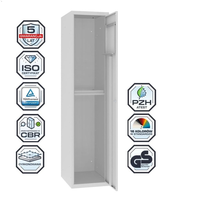 Szafa ubraniowa  MKB 5                                       kolor : RAL 7035 – jasnoszary #1