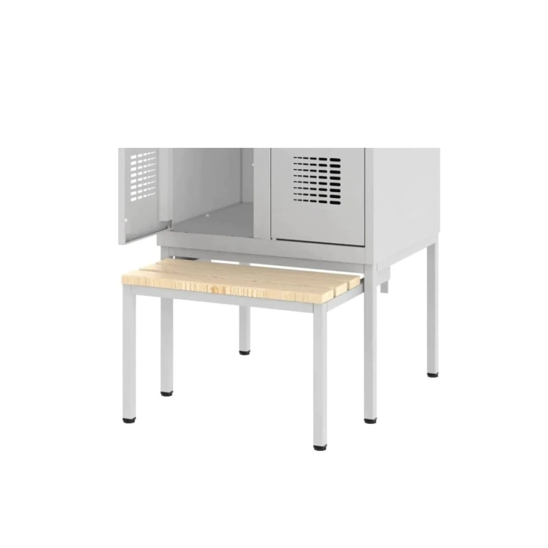 Podstawa z wysuwaną ławką do szaf ubraniowych Wys 390 Szer 790 Gł  745 mm    kolor : RAL 7035 – jasnoszary #2