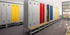 Podstawa z wysuwaną ławką do szaf ubraniowych Wys 390 Szer 790 Gł  745 mm    kolor : RAL 7035 – jasnoszary #3