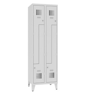 Metalowa szafa ubraniowa Sul 32 na nóżkach – 600 mm                                                                   kolor : RAL 7035 – jasnoszary #2