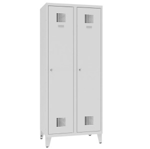 Metalowa szafa ubraniowa na nóżkach BHP Sum 421 – 800 mm                                                kolor : RAL 7035 – jasnoszary #2
