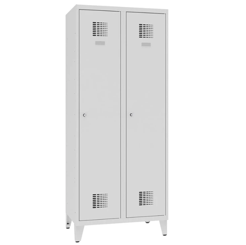 Metalowa szafa ubraniowa na nóżkach BHP Sum 421 – 800 mm                                                kolor : RAL 7035 – jasnoszary #2