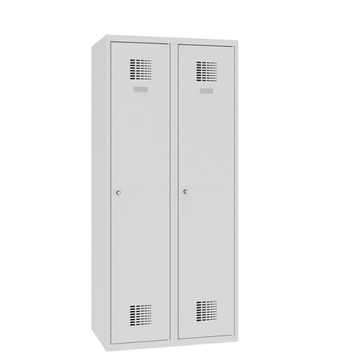 Metalowa szafa ubraniowa BHP  Sum 420 – 800 mm                                                                       kolor : RAL 7035 – jasnoszary #2