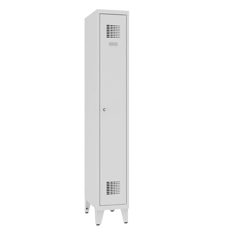 Metalowa szafa ubraniowa na nóżkach BHP  Sum 311 – 300 mm                                                  kolor : RAL 7035 – jasnoszary #2