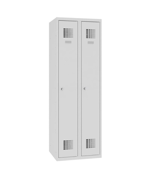 Metalowa szafa ubraniowa BHP Sum 320 – 600 mm                                                                    kolor : RAL 7035 - jasnoszary #2