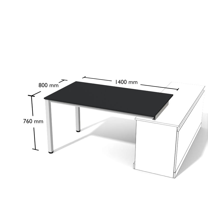 Ergonomiczne i funkcjonalne  stanowisko pracy  ESPK1 z kolekcji  White & Graph #8