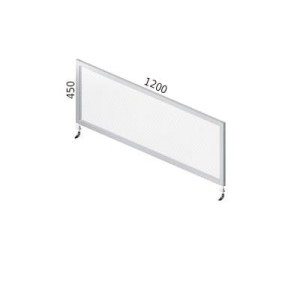Przegroda Transparentna do biurka P45-120P – wysokość 450 mm, #1