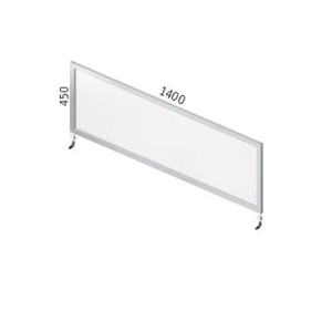 Przegroda Transparentna do biurka P45-140P – wysokość 450 mm, #1