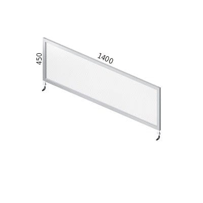 Przegroda Transparentna do biurka P45-140P – wysokość 450 mm, #1