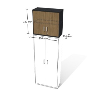 Nadstawka Nt1s-  szer 800 gł 360 wys 730 mm , Dąb kamienny #2