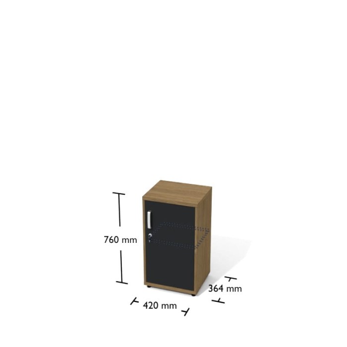 Regał Rt14-  szer 420 gł 360 wys 760 mm , Dąb kamienny #2