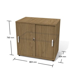 kontener Ktr1 -  szer 804 gł 504 wys 760 mm ,   blat gr 25 mm w kolorze  Dąb przybrzeżny #1
