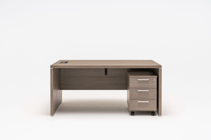 Biurko managerskie - Q19 - szer 1900 gł 900 wys 740 mm,w kolorze Orzech ciemny #8