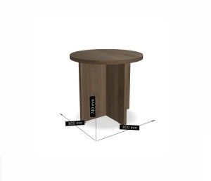 Stolik kawowy wysoki - QS08 -FI  800 wys 740 mm,w kolorze Orzech ciemny #2