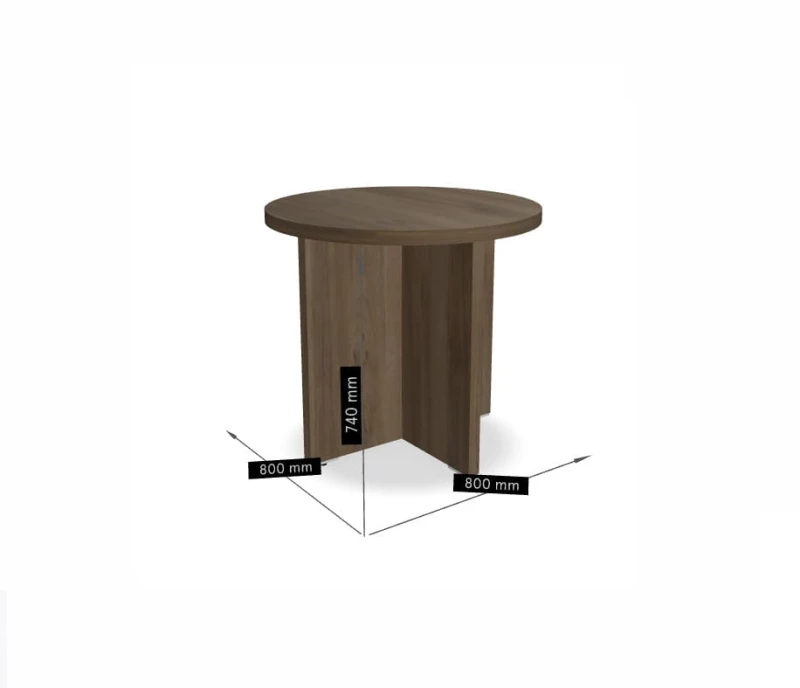 Stolik kawowy wysoki - QS08 -FI  800 wys 740 mm,w kolorze Orzech ciemny #2