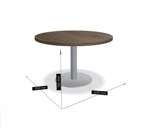Stolik kawowy wysoki - QS09 -FI  1200 wys 740 mm,w kolorze Orzech ciemny #2