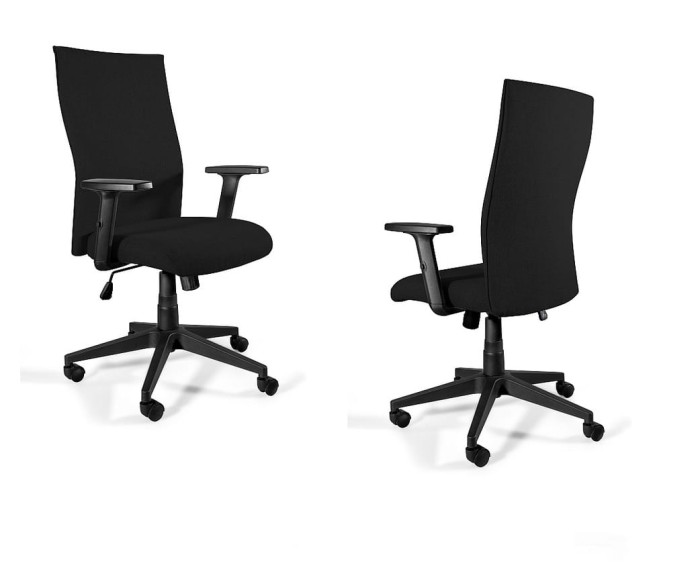 BLACK ON BLACK  PLUS -  wysokość: 103-111 cm  głębokość: 72 cm - udźwig do  130 kg,  kolor  Czarny #1