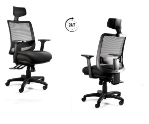 SAGA PLUS - w kolorze czarnym   wysokość: 115,5-138,5 cm    głębokość: 66 cm - udźwig do  150 kg #1