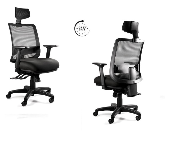 SAGA PLUS - w kolorze czarnym   wysokość: 115,5-138,5 cm    głębokość: 66 cm - udźwig do  150 kg #1