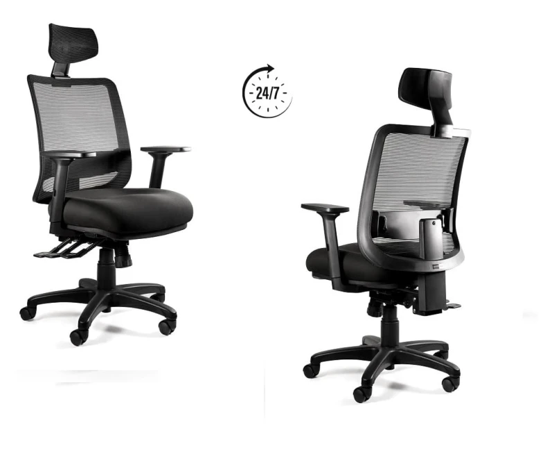 SAGA PLUS - w kolorze czarnym   wysokość: 115,5-138,5 cm    głębokość: 66 cm - udźwig do  150 kg #1