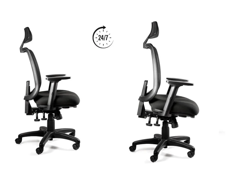 SAGA PLUS - w kolorze czarnym   wysokość: 115,5-138,5 cm    głębokość: 66 cm - udźwig do  150 kg #2