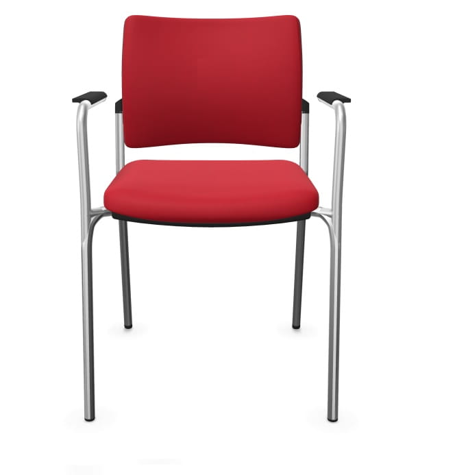 Intrata 31 V krzesło konferencyjne - w kolorze czerwonym  wysokość: 83 cm szerokość 57,5 cm  głębokość: 54,6 cm #2