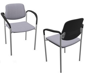 STYL Arm krzesło konferencyjne - w kolorze szarym  wysokość: 84 cm szerokość 64 cm  głębokość: 54 cm #1
