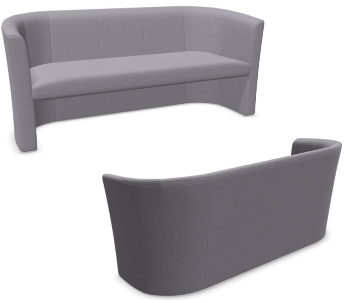 CLUB Trio - Sofa w kolorze Jasnoszarym CSE 11,  szerokość 179 cm  głębokość 66 cm wysokość: 77 cm #1