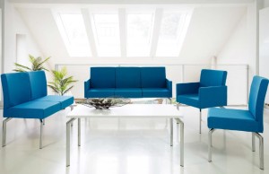Sofa 3 osobowa Cloud z podłokietnikami w kolorze niebieskim wys  86 cm, wys do siedziska 47 cm, szer 161 cm,  gł 59,5 cm #2