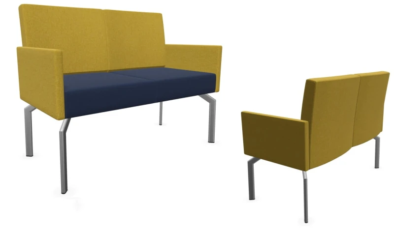 Sofa 2 osobowa Cloud z podłokietnikami w kolorze jasnym szarym wys  86 cm, wys do siedziska 47 cm, szer 110 cm,  gł 59,5 cm #4