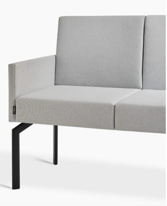 Sofa 2 osobowa Cloud z podłokietnikami w kolorze jasnym szarym wys  86 cm, wys do siedziska 47 cm, szer 110 cm,  gł 59,5 cm #7