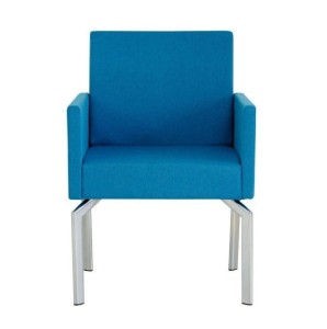 Fotel Cloud z podłokietnikami w kolorze niebieskim wys  86 cm, wys do siedziska 47 cm, szer 58 cm,  gł 59,5 cm #1