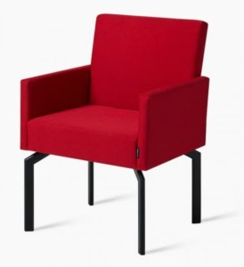 Fotel Cloud z podłokietnikami w kolorze niebieskim wys  86 cm, wys do siedziska 47 cm, szer 58 cm,  gł 59,5 cm #2