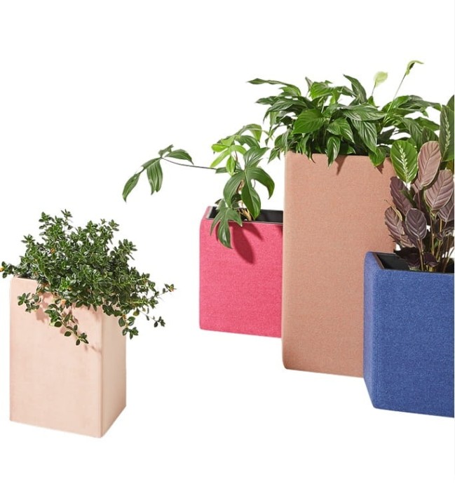 Donica Floris DN 13 H810 w kolorze granatowym – Styl i Trwałość o wymiarach : szerokość 42,5 cm  głębokość 42,5 cm  wysokość 81 cm #2