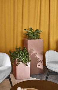 Donica Floris DN 13 H810 w kolorze granatowym – Styl i Trwałość o wymiarach : szerokość 42,5 cm  głębokość 42,5 cm  wysokość 81 cm #4