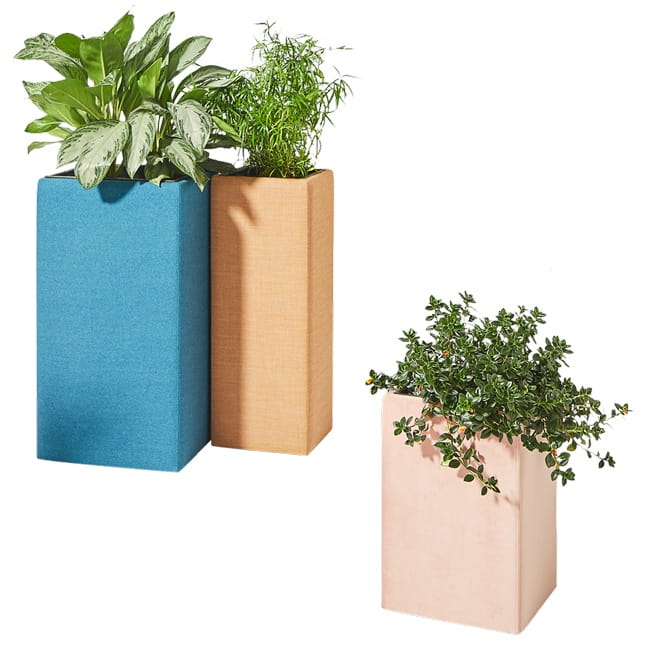 Donica Floris DN 13 H810 w kolorze granatowym – Styl i Trwałość o wymiarach : szerokość 42,5 cm  głębokość 42,5 cm  wysokość 81 cm #6