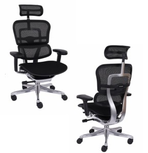 Ergonomiczny fotel biurowy Ergohuman 2 Elite ST siedzisko siatkowe lub tkaninowe